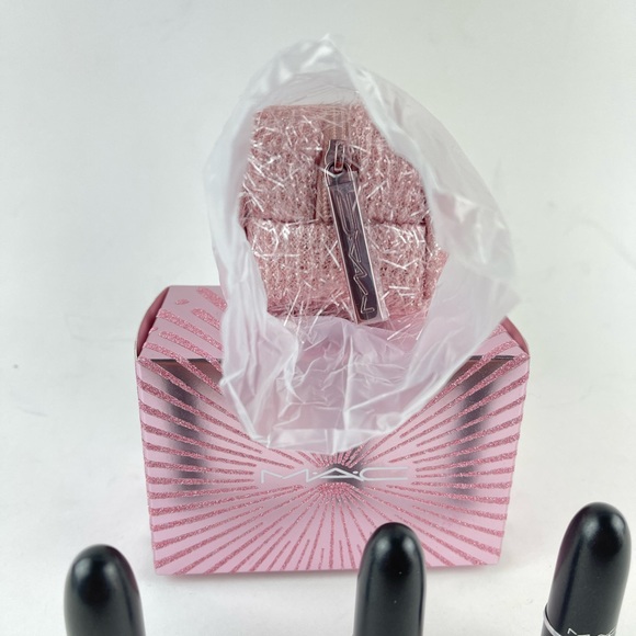 Mac Holiday Fireworked Like A Charm Pink Mini Lipstick Kit/Set NIB - Picture 3 of 8